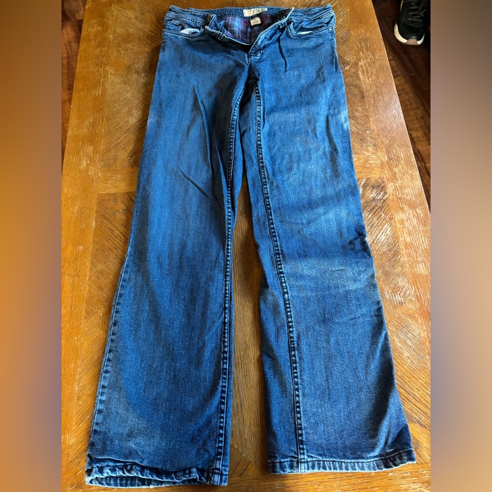 Women’s gander mountain 10R flannel lined jeans
